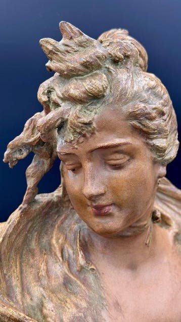 Amphora - Eduard Stellmacher - Buste, Busto de Sarah, Antiek en Kunst