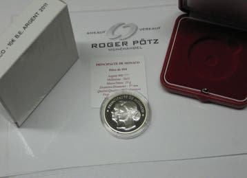 Monaco 10 Euro 2011 Hochzeit Prinz Albert en Charlene Pp..., Postzegels en Munten, Munten | Europa | Euromunten, Verzenden, België