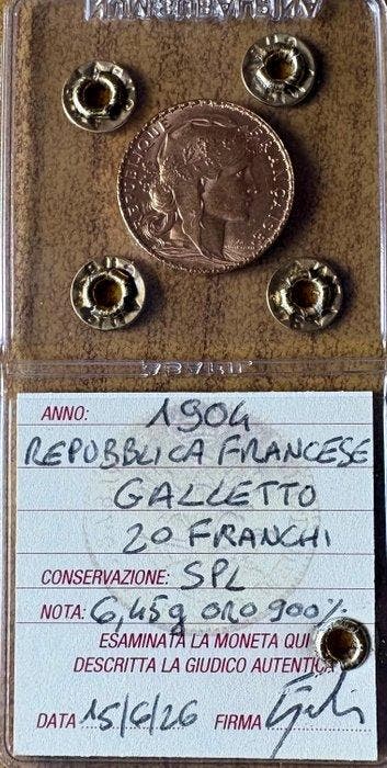 Frankrijk. 20 Francs 1904 Marianne