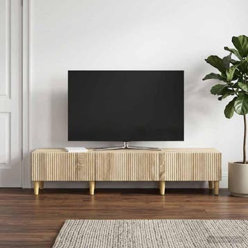 vidaXL TV Kast met lade Sonoma Eiken 147 x 34,5 x 30 cm, Verzenden, Nieuw