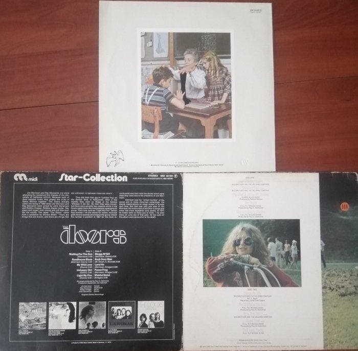 Led Zeppelin, Doors, Janis Joplin - 3 x albums on vinyl -, Cd's en Dvd's, Vinyl Singles
