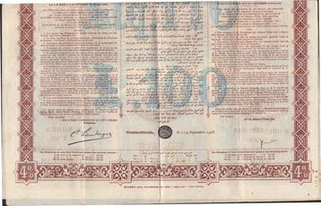 Turkije. Ottomaanse Rijk - Conversielening 1903 (Zonder
