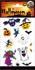Halloween Tattoos Spook, Verzenden, Nieuw