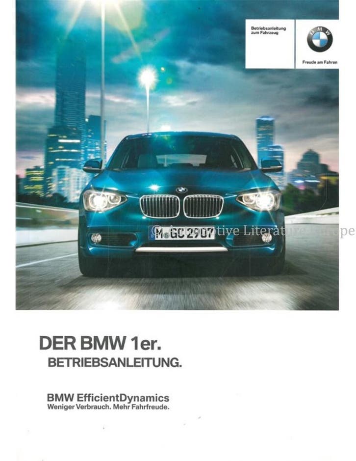 2013 BMW 1 SERIE INSTRUCTIEBOEKJE DUITS, Autos : Divers, Modes d'emploi & Notices d'utilisation