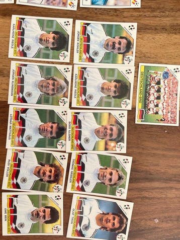 1982, 1974, 1986, 1990 Panini Fussball Deutschland und Die, Verzamelen, Nieuw