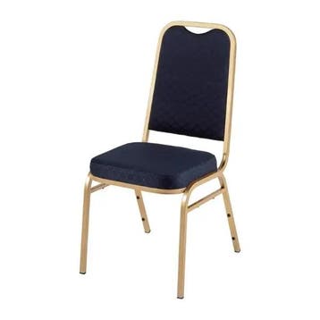 Banketstoelen | Stof/Staal | Blue | Goudkleurig Frame |, Verzenden, Nieuw in verpakking