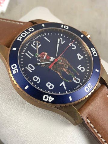 Ralph Lauren - The Polo Watch Automatic Bronze -, Handtassen en Accessoires, Nieuw