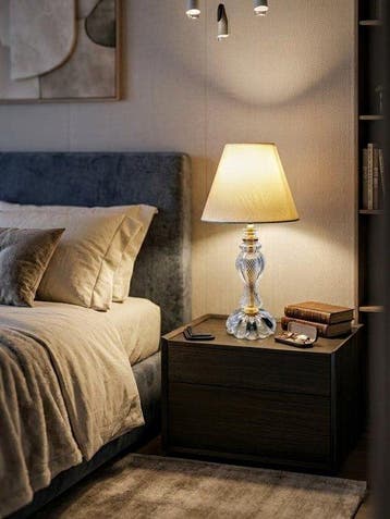 Artelight - Lampe (2) - cristal - verre - laiton - métal