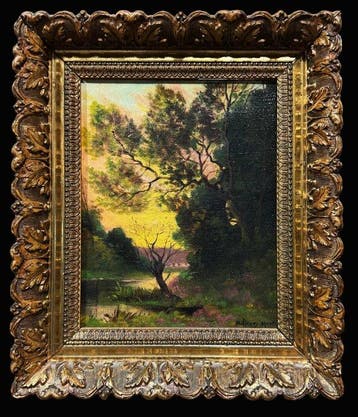 Marcel Prudhon (1877-?) - Paysage Symboliste, Antiquités & Art, Art | Peinture | Classique