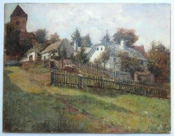 Hans I Ranzoni (1868-1956), zugeschrieben - Dorfidyll mit