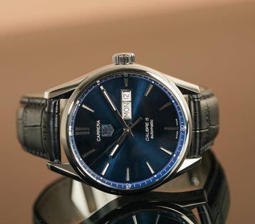 TAG Heuer - Carrera Calibre 5 Automatic Day-Date Blue Dial