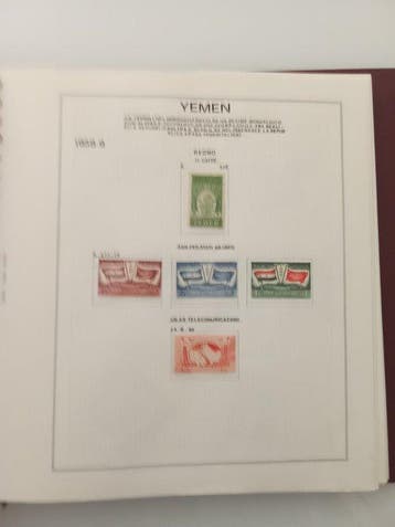Azië - Postzegelalbum: Jemen, Oman, Verenigde Arabische, Gestempeld
