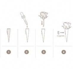 Corsagehouder Boutonnière Flowerdarte Olijfgroen per stuk