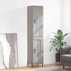vidaXL Hoge kast 34,5x34x180 cm bewerkt hout grijs sonoma, Verzenden, Nieuw