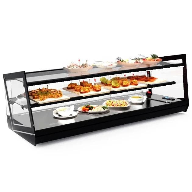 Tapasvitrine | KUBE | Zwart | +2°C/+6°C | Statisch | 2, Zakelijke goederen, Horeca | Keukenapparatuur, Nieuw in verpakking, Verzenden