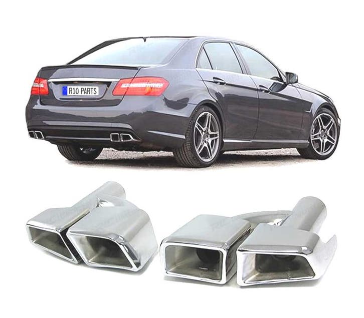 EMBOUTS DÉCHAPPEMENT MERCEDES W212 W221 W164 W166 LOOK AMG, Auto-onderdelen, Uitlaatsystemen, Verzenden