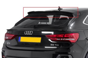 Carnamics Achterspoiler | Audi Q3 Sportback 19- 5-d |  zwart, Verzenden