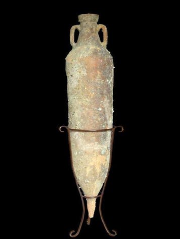 Oud-Romeins Terracotta - Romeinse amfoor van Africaans type