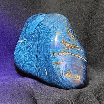 Indonesisch barnsteenstuk Volledig gepolijst- 1346 g, Verzamelen, Mineralen en Fossielen