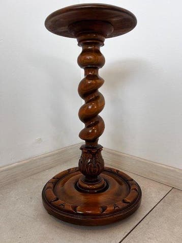 Bijzettafel - Eik - houten sokkel