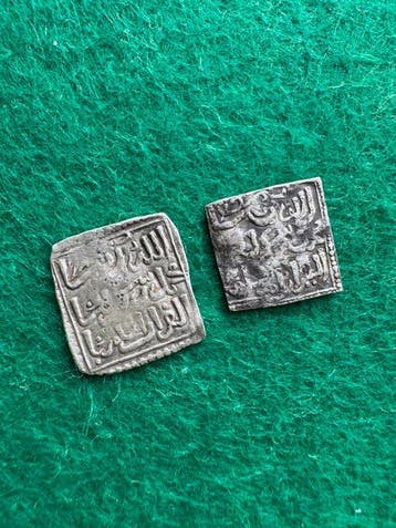 Dynastie Marinide Dirham AD 1244-1456 (Lot 2 coins) fes mint