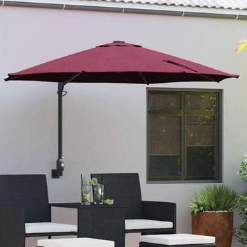 vidaXL Tuinparasol Bordeaux Rood 248 x 248 x 148 cm, Verzenden