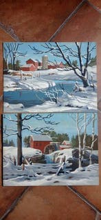 Europese school (XX) - Paesaggio Invernale