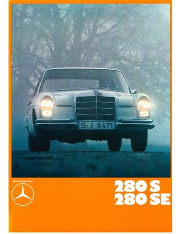 1970 MERCEDES BENZ S KLASSE BROCHURE NEDERLANDS, Nieuw