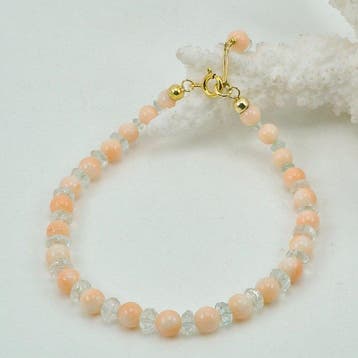 Koraal - Zilver, Verguld, Zonder reservering - Armband -