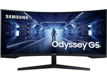 Samsung -  Monitor  34 Uwqhd 165 Hz Curved - Zwart, Computers en Software, Hoofdtelefoonaansluiting, Verzenden, VA, Nieuw