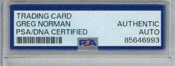 Pro Set Greg Norman - Autograph & Inscription - PSA - 1