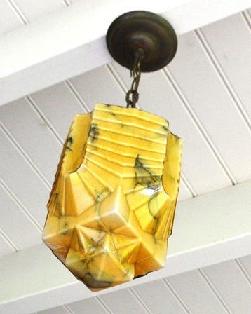 Lampe à suspendre - Verre, Laiton