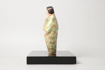 Antiek Japanse Hakata Ningy – met de hand geschilderde, Antiek en Kunst