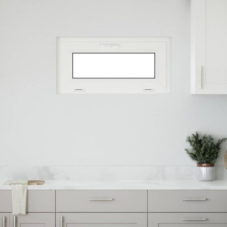 vidaXL Kelderraam RISOR 80 x 40 cm PVC en Glas, Doe-het-zelf en Bouw, Raamkozijnen en Schuifdeuren, Nieuw, Verzenden