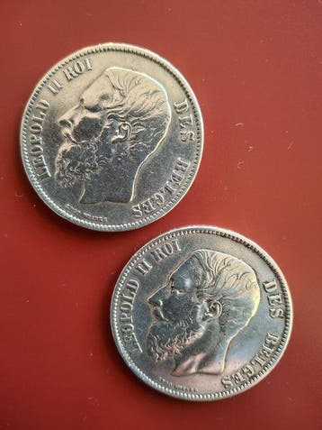 België. 5 Francs 1870/1871 (Zonder minimumprijs)