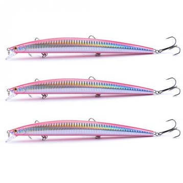 3x Plug 18cm 24g Roze, Verzenden, Nieuw