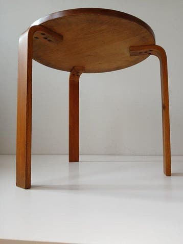 Artek - Alvar Aalto - Bijzettafel - Walnoot, Beuken - Jaren