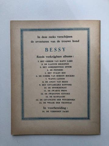 Bessy 15 - De wraak der Tecontas - 1 Album - Eerste druk -, Livres, BD