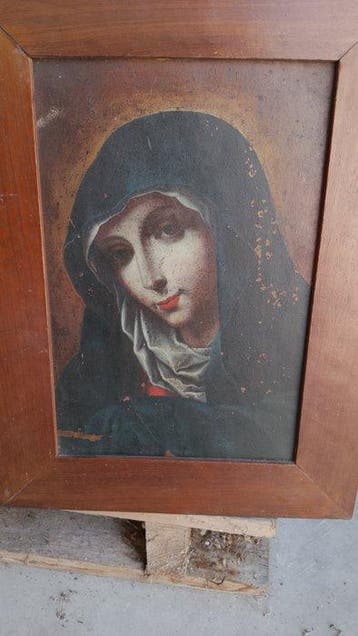 École italienne (XVIII) - Madonna devozionale, Antiek en Kunst, Kunst | Schilderijen | Klassiek