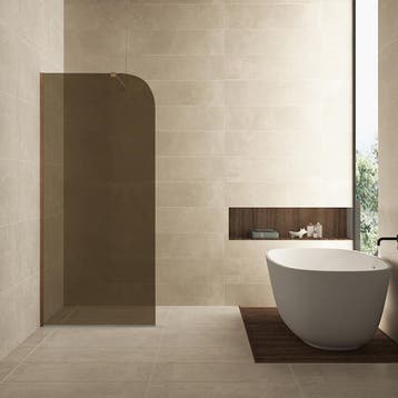 Aanbieding: Inloopdouche Wiesbaden Curvea 90x200 cm 8 mm, Ophalen of Verzenden, Nieuw, Douche