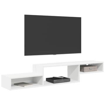 vidaXL Wand gemonteerd TV Kast Muurmontage Wit 150 x 28 x 26, Verzenden