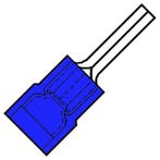Terminal À Broche Isolée M9 Nylon Bleu 1.5-2.5mm² - 156656, Verzenden