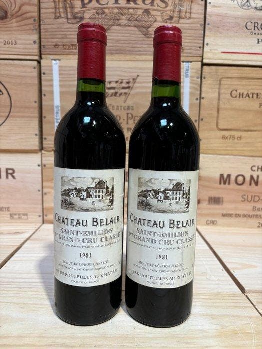 1981 Château Belair - Saint-Émilion 1er Grand Cru Classé B -, Collections, Vins