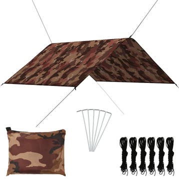 vidaXL Afdekzeil 3x2,85 m camouflage, Tuin en Terras, Verzenden, Nieuw