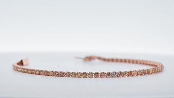 Zonder minimumprijs - Armband - 18 karaat Roségoud - 2.70ct., Nieuw