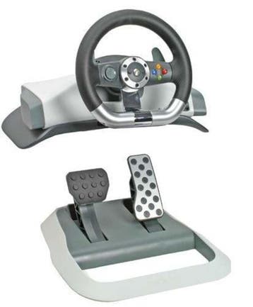 Microsoft Xbox 360 Wireless Racing Stuur V2 Blauw, Ophalen of Verzenden