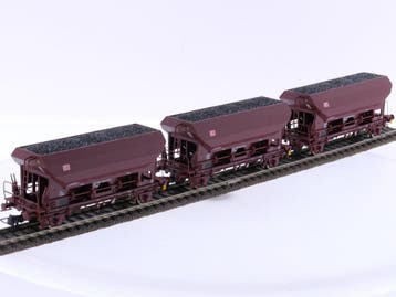 Schaal H0 Roco 76170 3-delige set zelflossers type Fcs va..., Gelijkstroom, Overige typen, Ophalen of Verzenden, Zo goed als nieuw