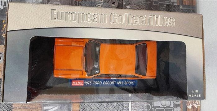 Sunstar 1:18 - Voiture miniature - Ford Escort Mk2 Sport, Hobby en Vrije tijd, Modelauto's | 1:5 tot 1:12