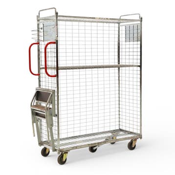Gebruikte Orderpickkarren orderverzamelwagen met trap /, Ophalen of Verzenden