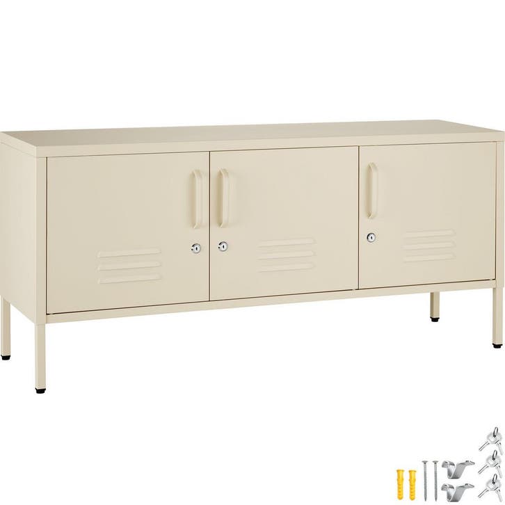 tectake dressoir - crème, Maison & Meubles, Armoires | Mobilier de télévision, Envoi